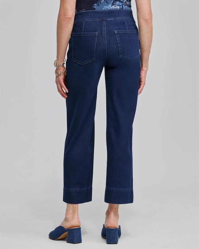 Travelers Pull On Cropped Jeans - image 3